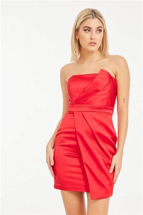 Strapless Dress Red Mindmatter