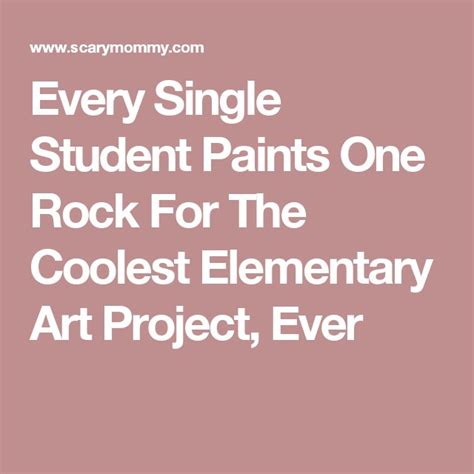 The Words Every Single Student Paints One Rock For The Coolest