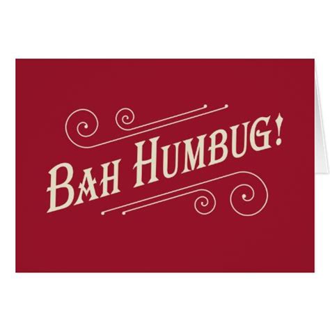 Bah Humbug Christmas Cards