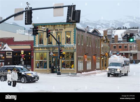 Breckenridge Colorado Downtown Stock Photo Alamy