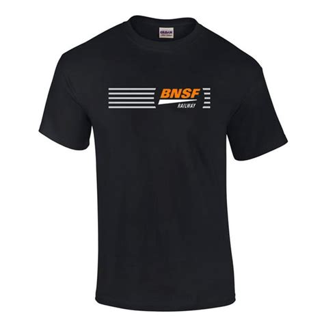 Daylight Sales Bnsf Swish Logo Tee Shirt Black Adult 2xl Tee48