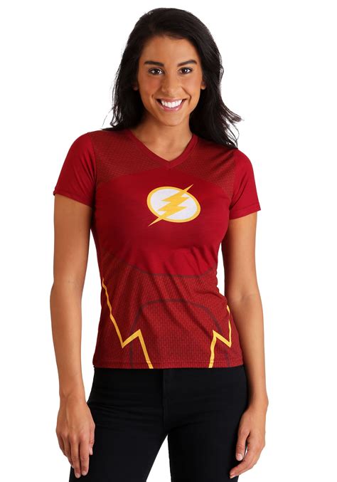 Dc Comics The Flash Character Costume Tee For Women