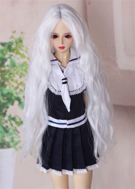 Wigs For Bjd Dolls Bjd Accessories Dolls Alices Collections White