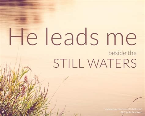23rd Psalm He Leads Me Beside The Still Waters Bible