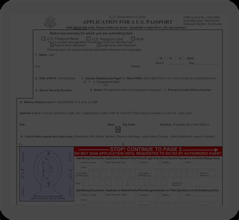 Ds 11 Form Filler For Us Passport Application Pdf Master