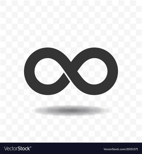 Infinity Symbol Icons Royalty Free Vector Image
