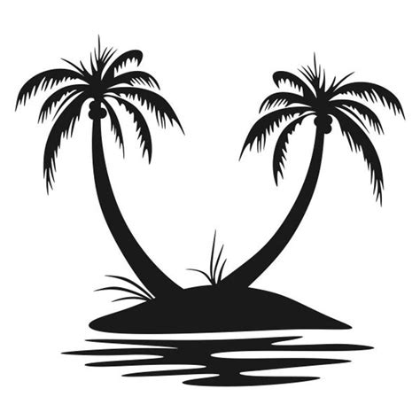 Tree Drawing Simple Palm Tree Drawing Palm Tree Silhouette