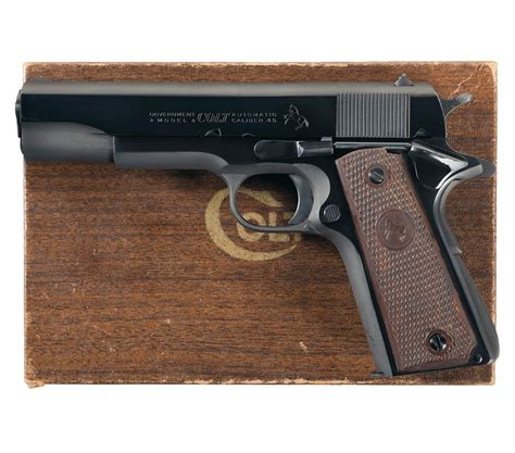 Scarce Colt 1911a1 Bb Marked Government Model Semi Automatic Pistol