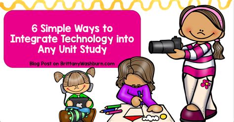 Technology Teaching Resources With Brittany Washburn 6 Simple Ways To Integrate Technology Into