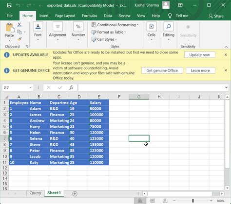 Query Excel From Sql Server