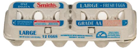 Smiths Grade Aa Large Eggs 12 Ct Kroger