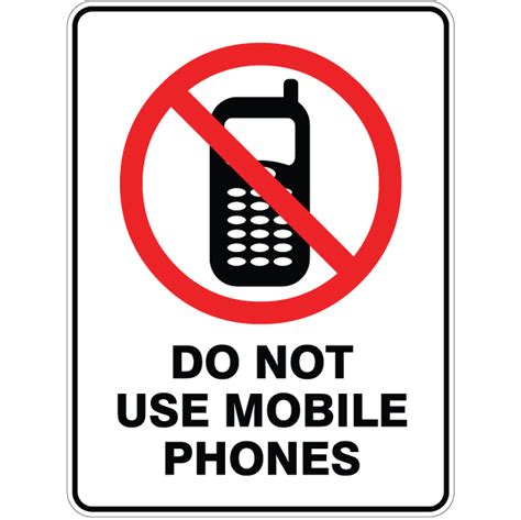 Do Not Use Mobile Phone Sign Clipart Best