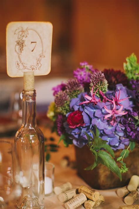 Vineyard Wedding Reception Table At Courtney Onofreys Wedding Created