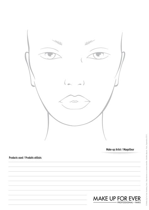 Face Chart Libros De Maquillaje Guía De Maquillaje Ilustración De
