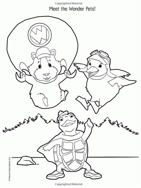 Wonder Pets Coloring Page Printable Coloring Home