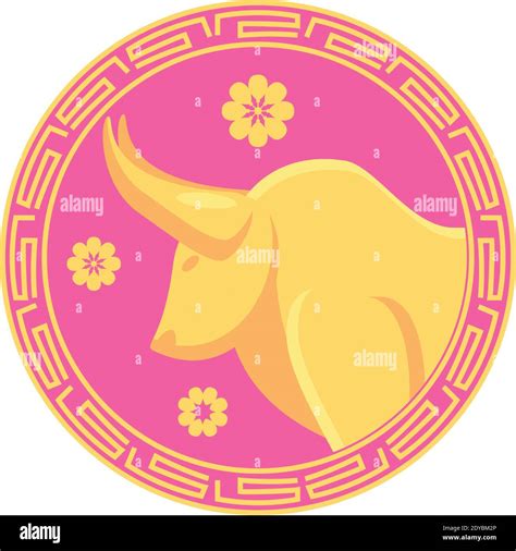 Chinese New Year 2021 Bull On Seal Stamp Design China Culture And