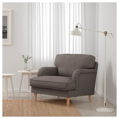 And armchairs aren't just for the living room, we have many cosy styles to make the perfect. IKEA STOCKSUND Nolhaga Gray-Beige, Light Brown/wood ...