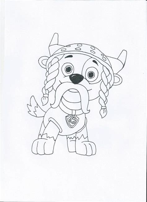 Both the pups can get pretty. Paw Patrol Marshall Coloring Page Paw Patrol Halloween ...