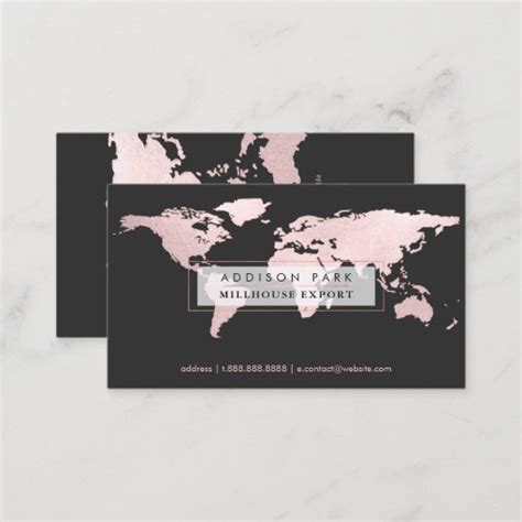 Pixdezines Going Globalblush Pink Word Map Business Card Zazzle