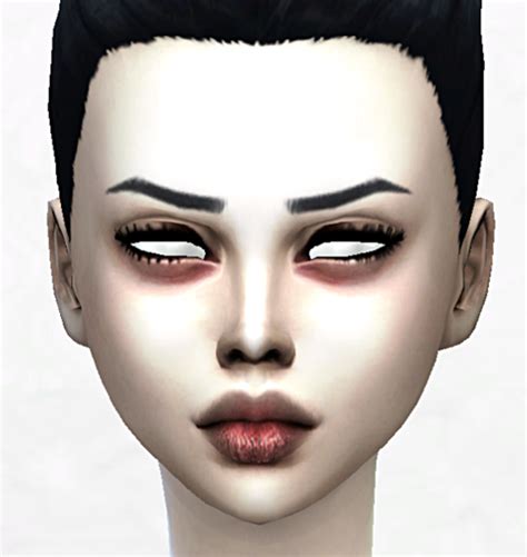 My Sims 4 Blog Albino Love Face Overlay And Pale Vampire Skin By