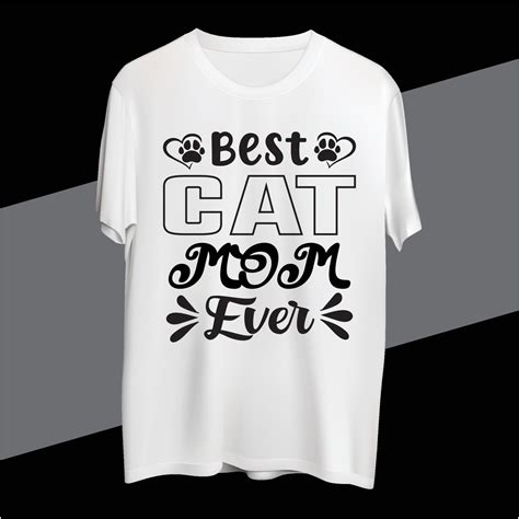 Best Cat Mom Ever T Shirt Design 21432811 Vector Art At Vecteezy