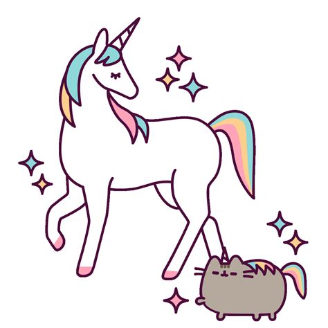 Unicorn Donut Sticker By Pusheen For Ios And Android Giphy