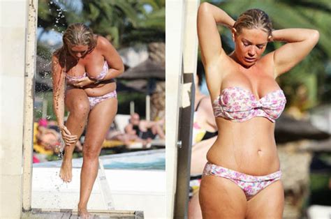 Sexy Towie Babe Frankie Essex Spills Out Of Her Skimpy Bikini While On