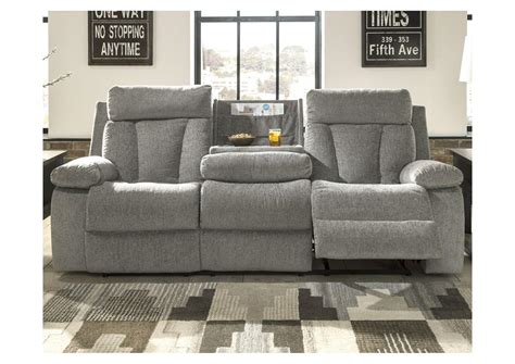 Mitchiner Reclining Sofa With Drop Down Table Ashley Furniture