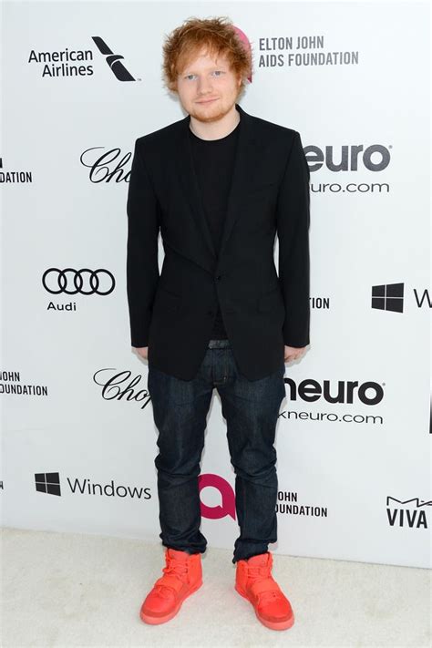 My personal favorite has to be. Ed Sheeran wearing the Air Yeezy Nike sneakers at the red ...