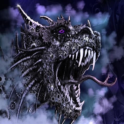 Angry Steampunk Dragon Digital Art By Artful Oasis Fine Art America
