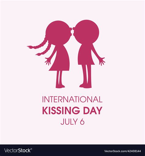 International Kissing Day Royalty Free Vector Image