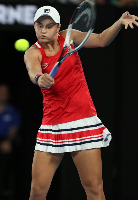 1 in the world in singles by the women's tennis association (wta). ASHLEIGH BARTY at Australian Open Tennis Tournament in ...