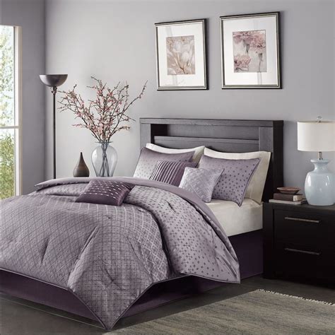 Madison Park Morris 7 Piece Bed Set Grey Bedroom Decor