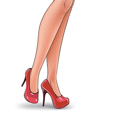 Vector Pop Art Illustration Of Female Legs Legs Woman Illustration