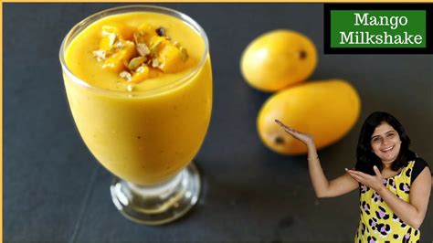 2 मिनट में बनाये बढियासा मैंगो मिल्क शेक mango milkshake recipe in hindi mango milkshake