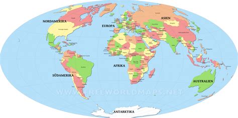 Interaktive weltkarte mit ländern und staaten. Weltkarte Umrisse Der Kontinente » 5Pl for Weltkarte Zum ...