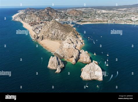 Aerial View Of Land S End And The Arch El Arco Cabo San Lucas Baja