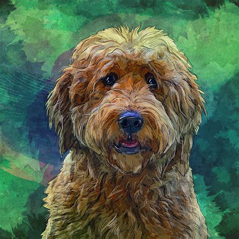 Custom Pet Painting Dog Portrait On Canvas Dog Lover T Etsy
