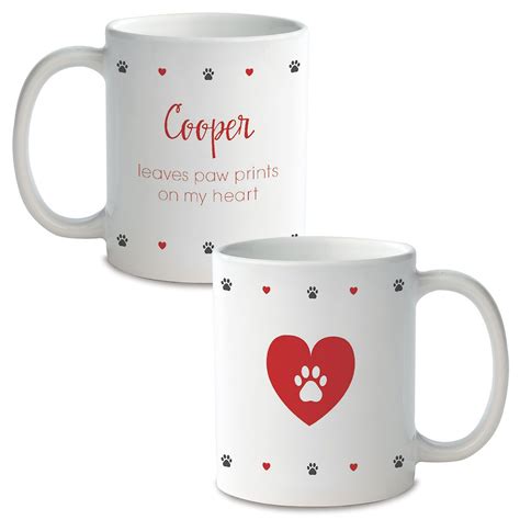 How can you make your own mug? Paw Print Custom Ceramic Mug | Fine Stationery