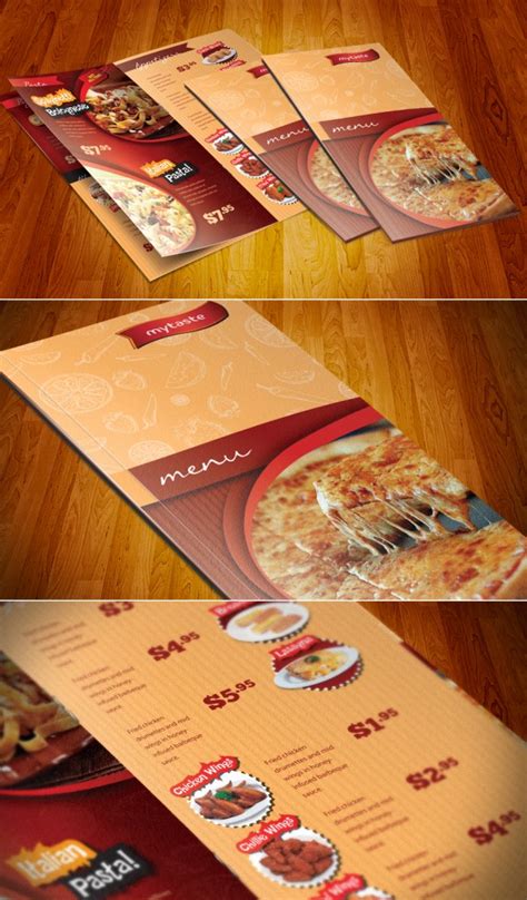restaurant brochure design examples  inspiration creatives wall