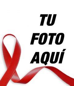 Fotomontaje De Una Cinta Roja Contra El SIDA Para Tus Fotos Fotoefectos