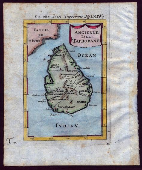 Map Of Ancient Ceylon 1719 Free Stock Illustrations Creazilla