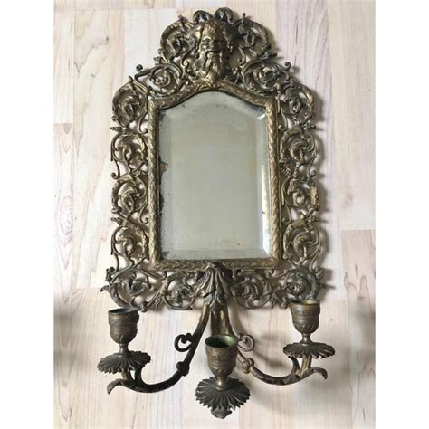 Free delivery and returns on ebay plus items for plus members. Antique Bradley & Hubbard Brass Mirror Candle Wall Sconces ...