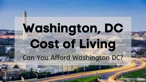 Washington Dc Cost Of Living 2023 💰 Can You Afford Washington Dc