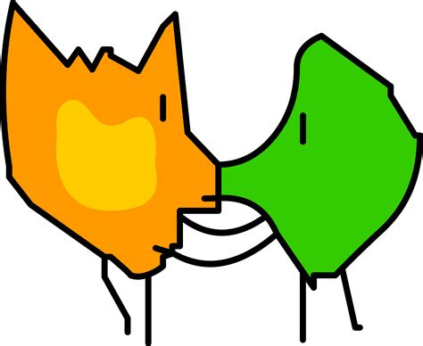 Firey And Leafy Kissing Battle For Dream Island Wiki Fandom Powered