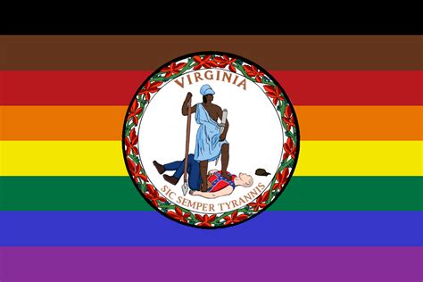 Virginia Rainbow Flag Recolor Rqueervexillology