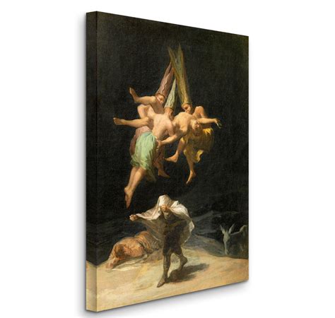 Francisco Goya El Vuelo De Las Brujas 1797 Canvas Gallery Etsy México