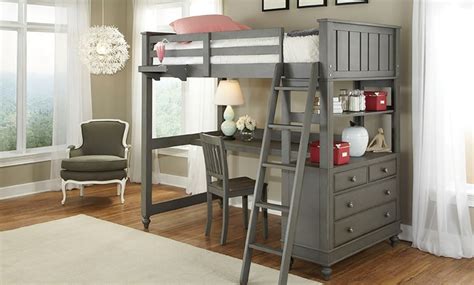 Lakehouse Twin Loft Bed And Desk Haynes Furniture