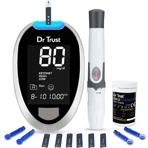 Dr Trust Usa Fully Automatic Blood Sugar Testing Glucometer Machine