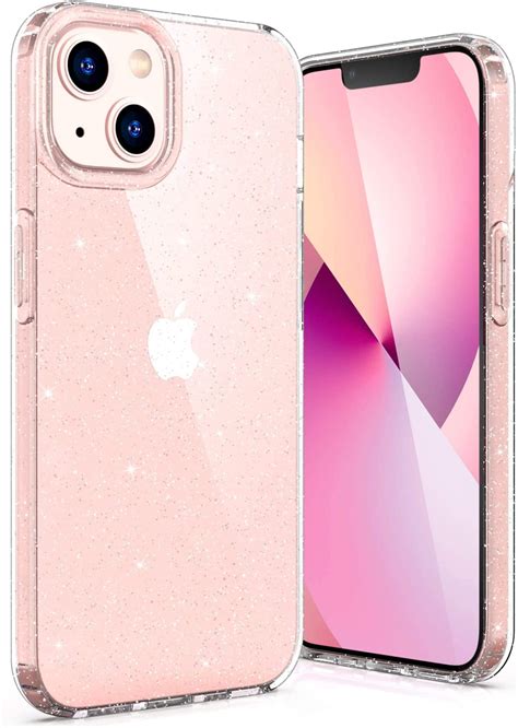 Ulak Glitter Case For Iphone 13 Clear Slim Shockproof Bumper Phone